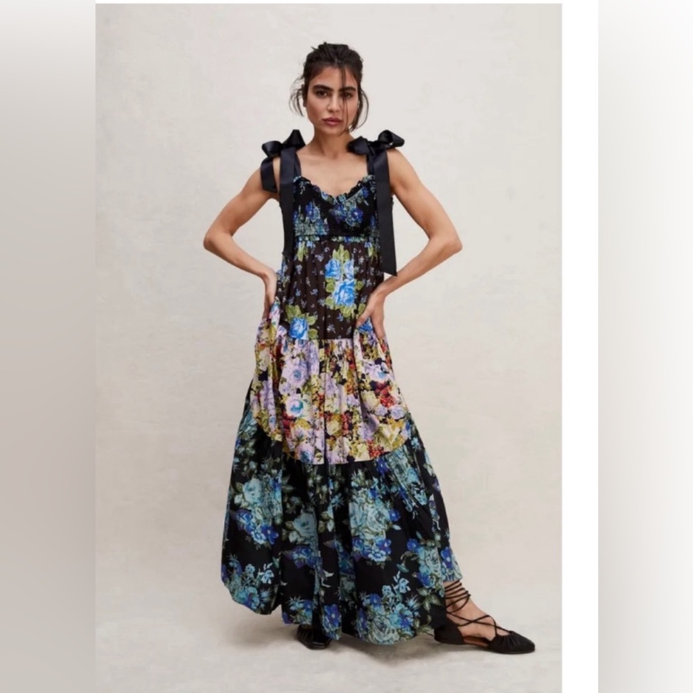 Free people floral XS maxi worn once